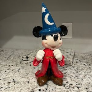 Vintage Schmid Mickey Mouse Sorcerer “When you wish upon a star” wind up music.